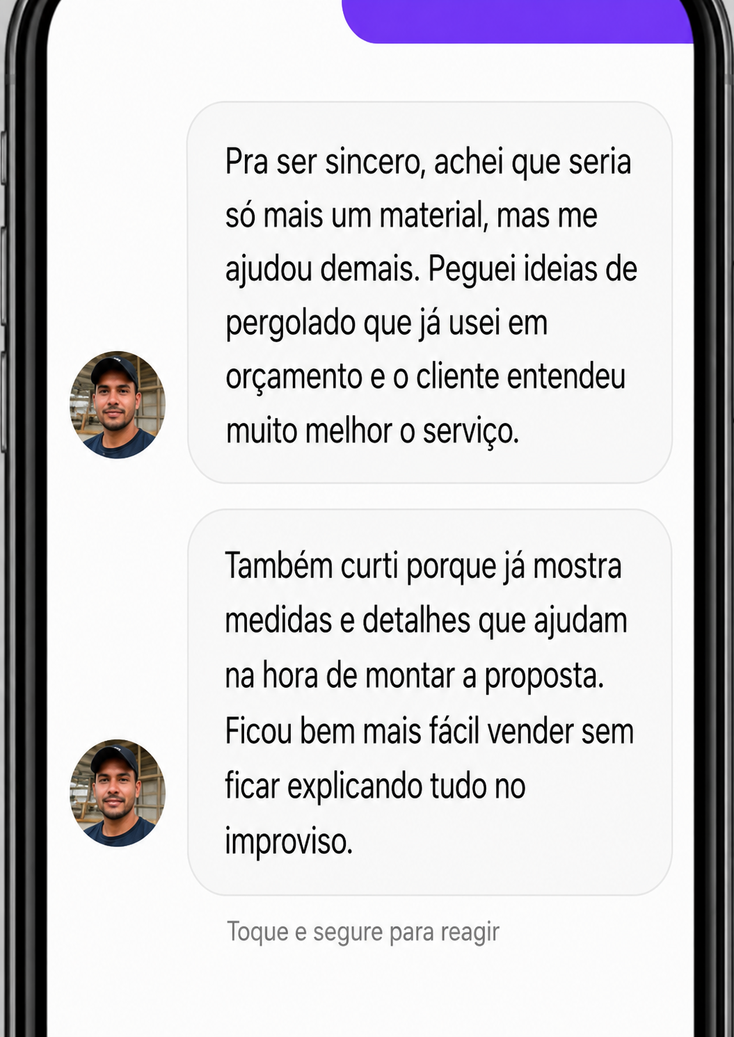 Depoimento de cliente 2